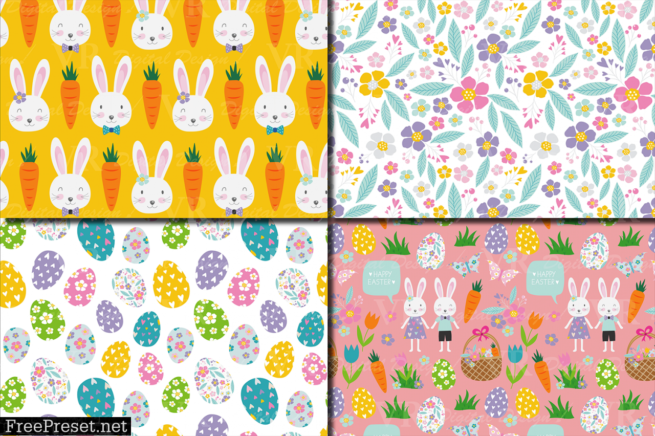 Easter Bunny Digital Paper