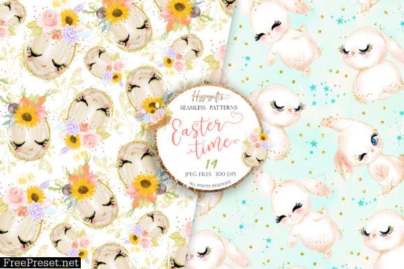 Easter Seamless Patterns