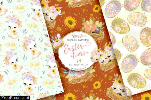 Easter Seamless Patterns