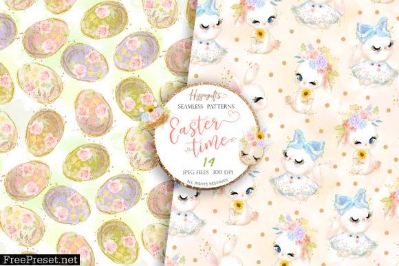 Easter Seamless Patterns