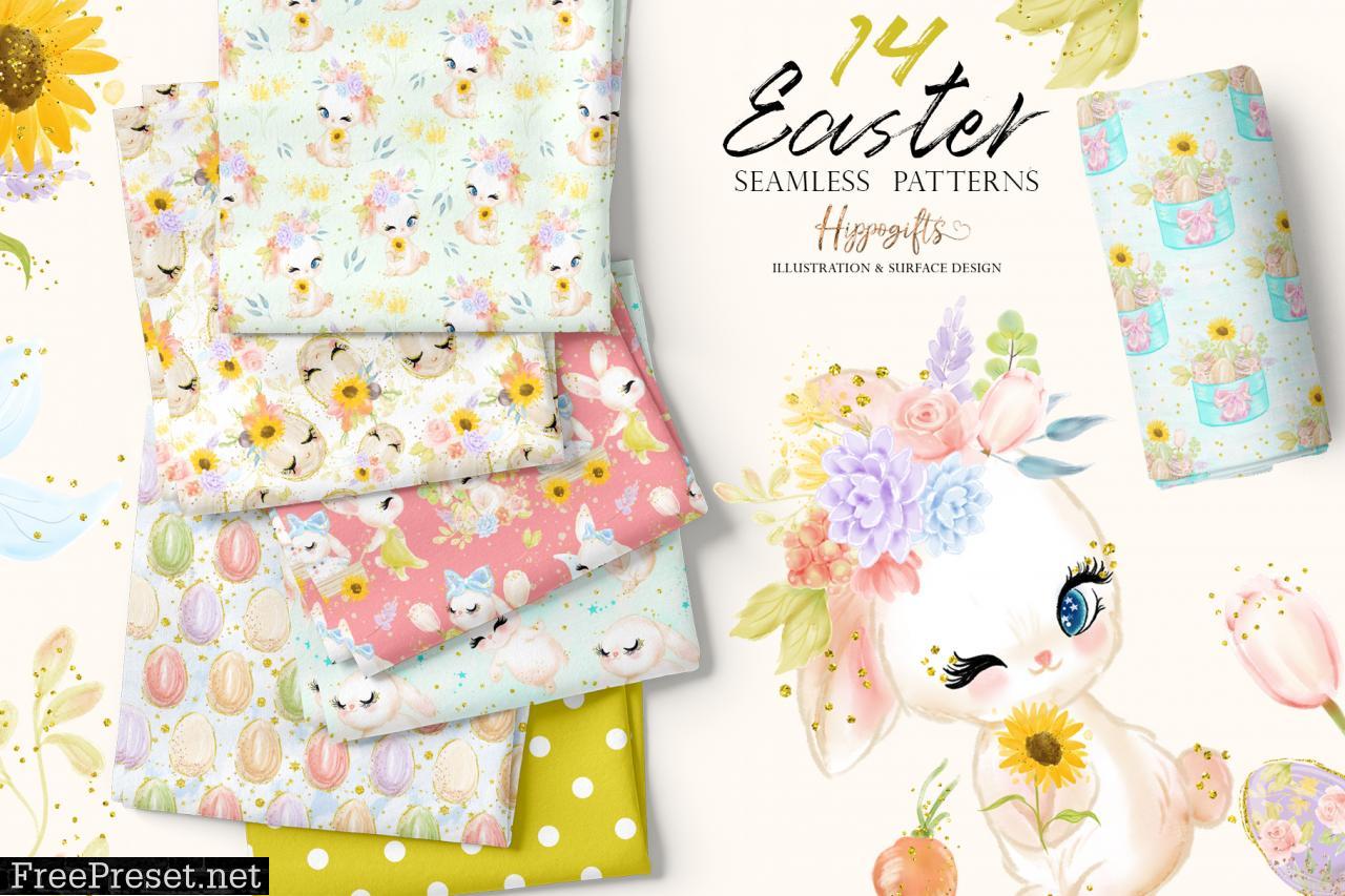 Easter Seamless Patterns