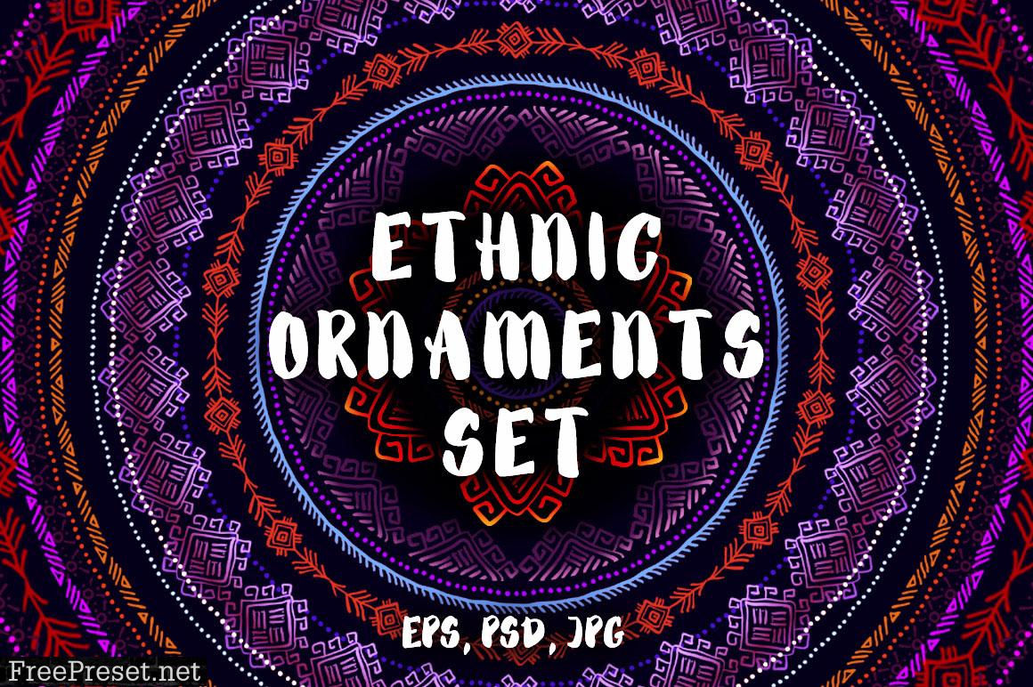 Ethnic Ornaments Set