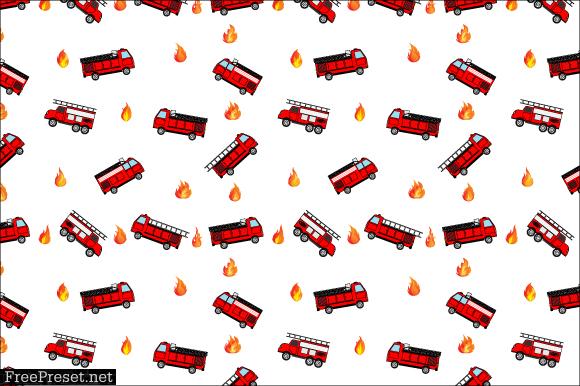 Fire Engine Truck Pattern