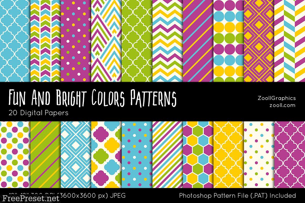 Fun and Bright Digital Papers