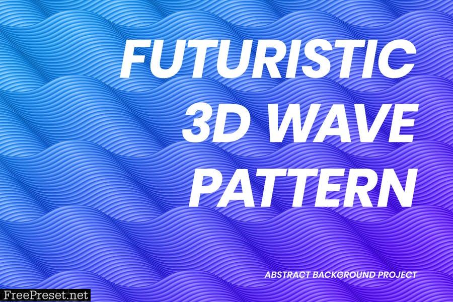 Futureristic 3D Wave Pattern EDXBP66