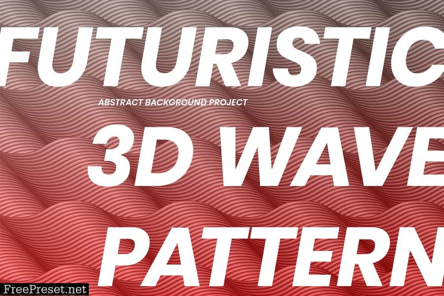 Futureristic 3D Wave Pattern EDXBP66