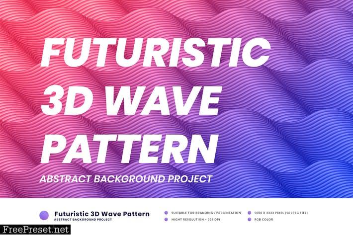 Futureristic 3D Wave Pattern EDXBP66