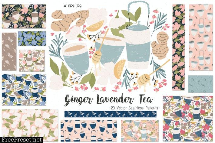Ginger Lavender Tea Q87ZVF4
