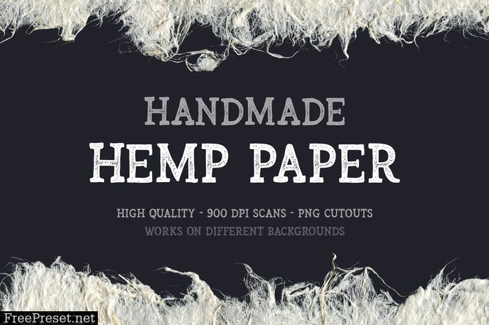 Handmade Hemp Paper Cutouts Z3T9B6M