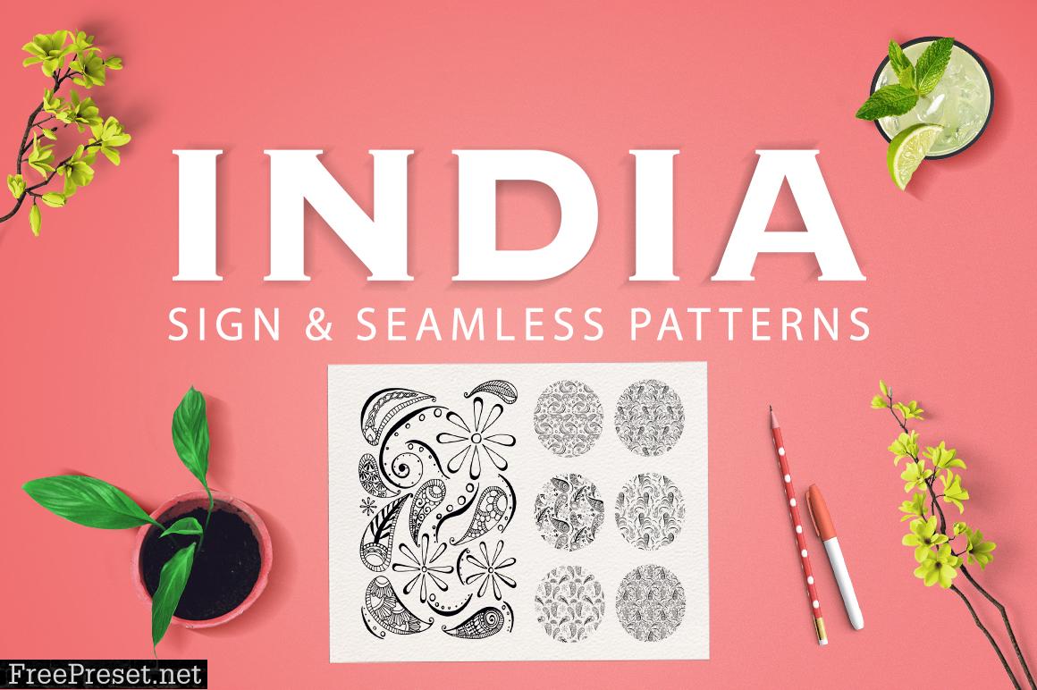 INDIA | Seamless Patterns and Sign