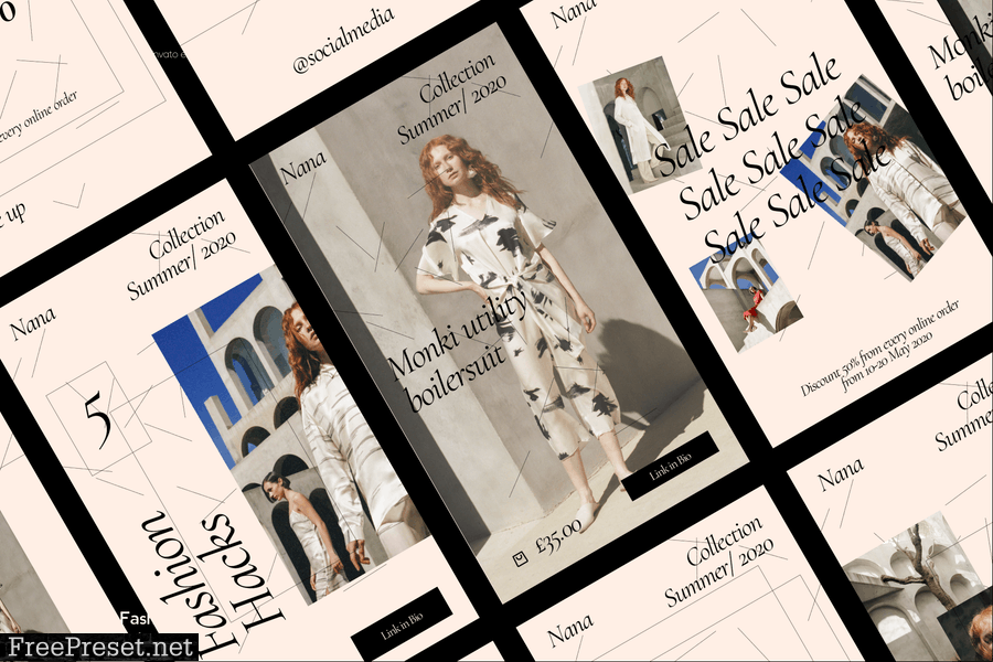 Instagram Fashion Story & Post Template 65DG7S6