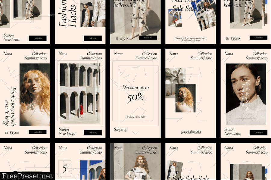 Instagram Fashion Story & Post Template 65DG7S6