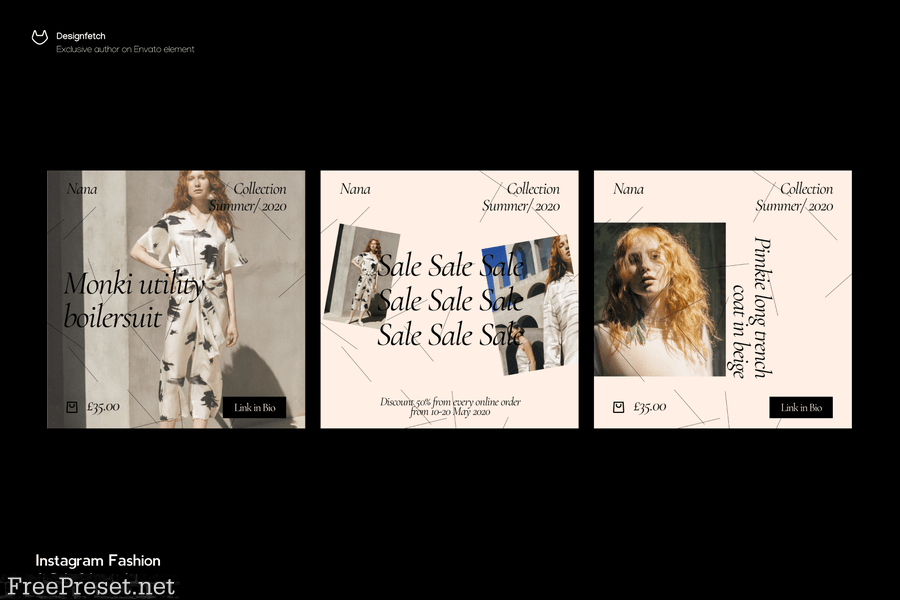 Instagram Fashion Story & Post Template 65DG7S6