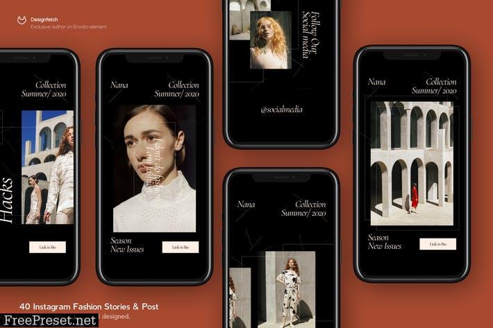 Instagram Fashion Story & Post Template 65DG7S6