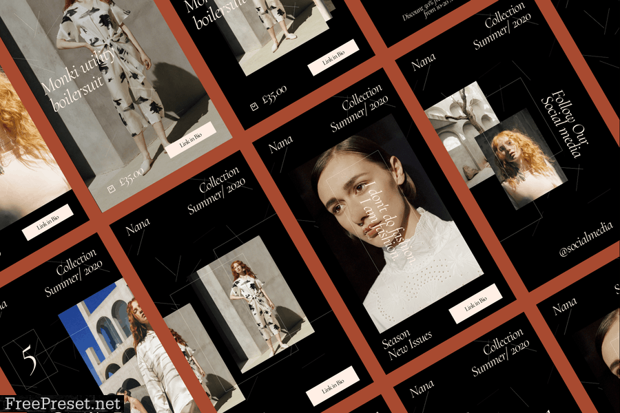 Instagram Fashion Story & Post Template 65DG7S6