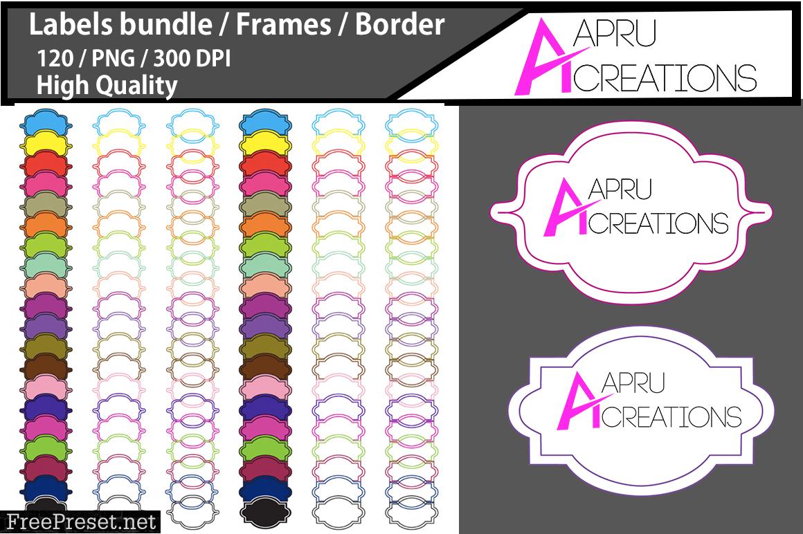 Label Frames Clipart