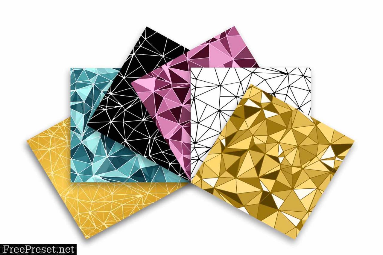 Low Poly Repeat Seamless Pattern