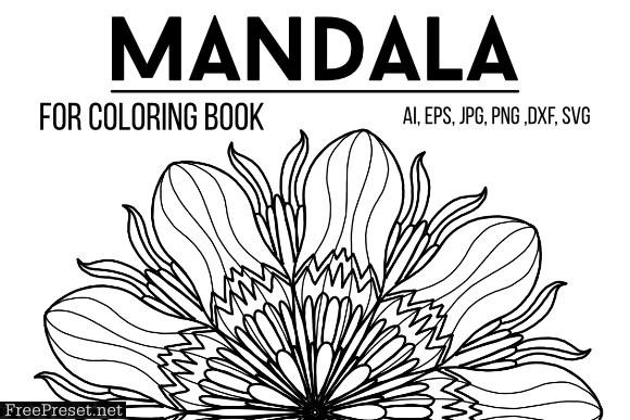 Mandala for Coloring Book