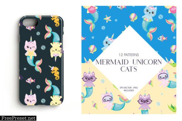 Mermaid Unicorn Cats