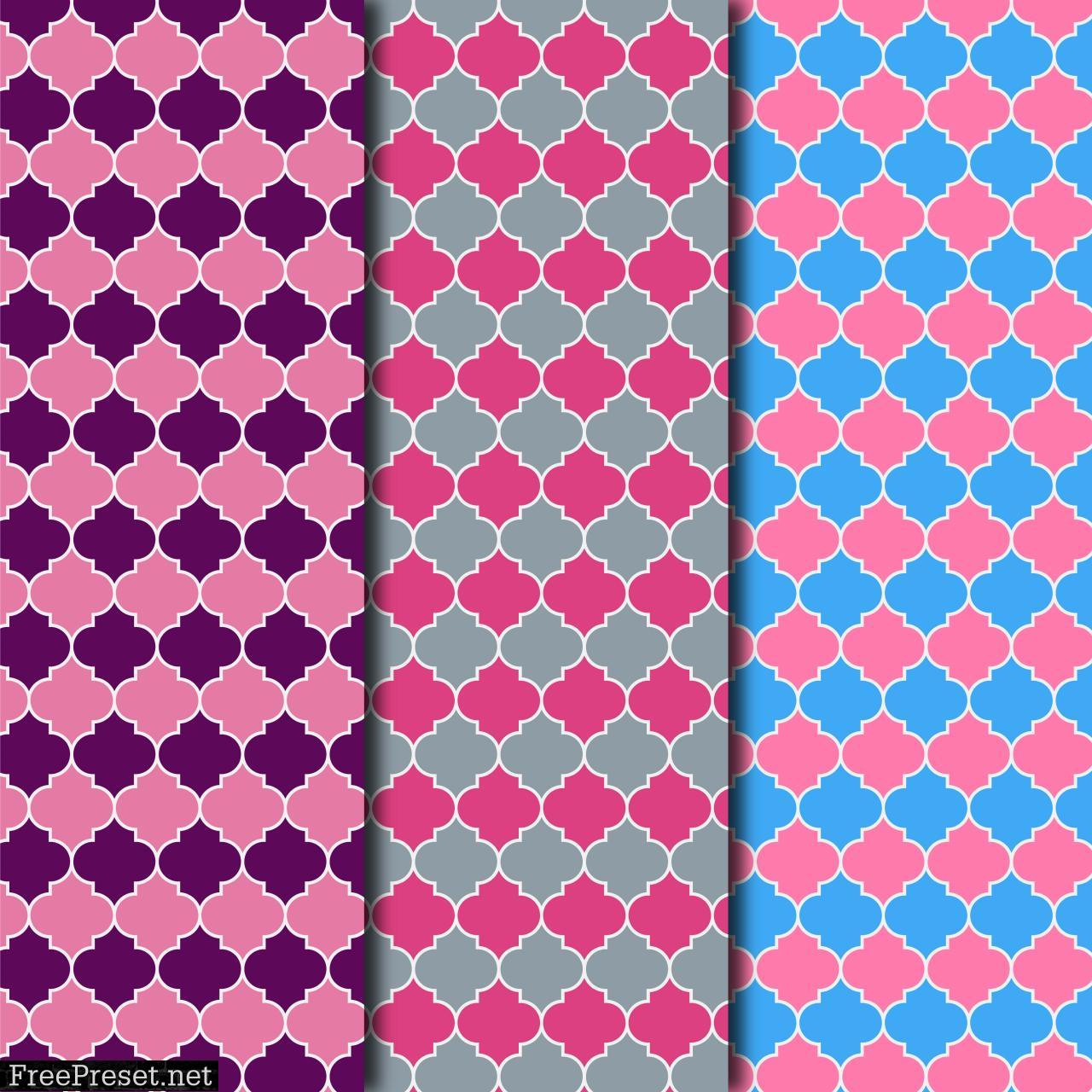 Moroccan Trellis Pattern Digital Paper Collection