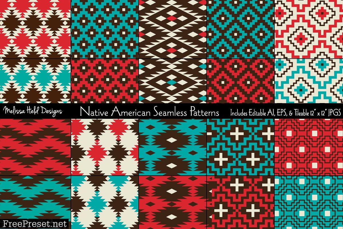 Native American Seamless Patterns