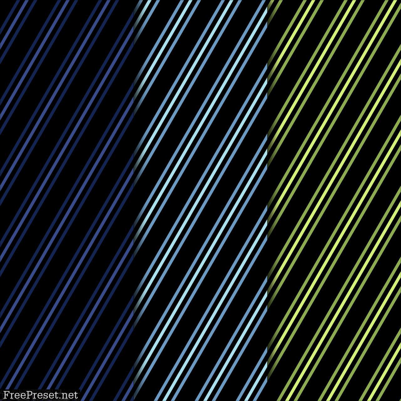 Neon Pinstripes Patterns Digital Paper Collection