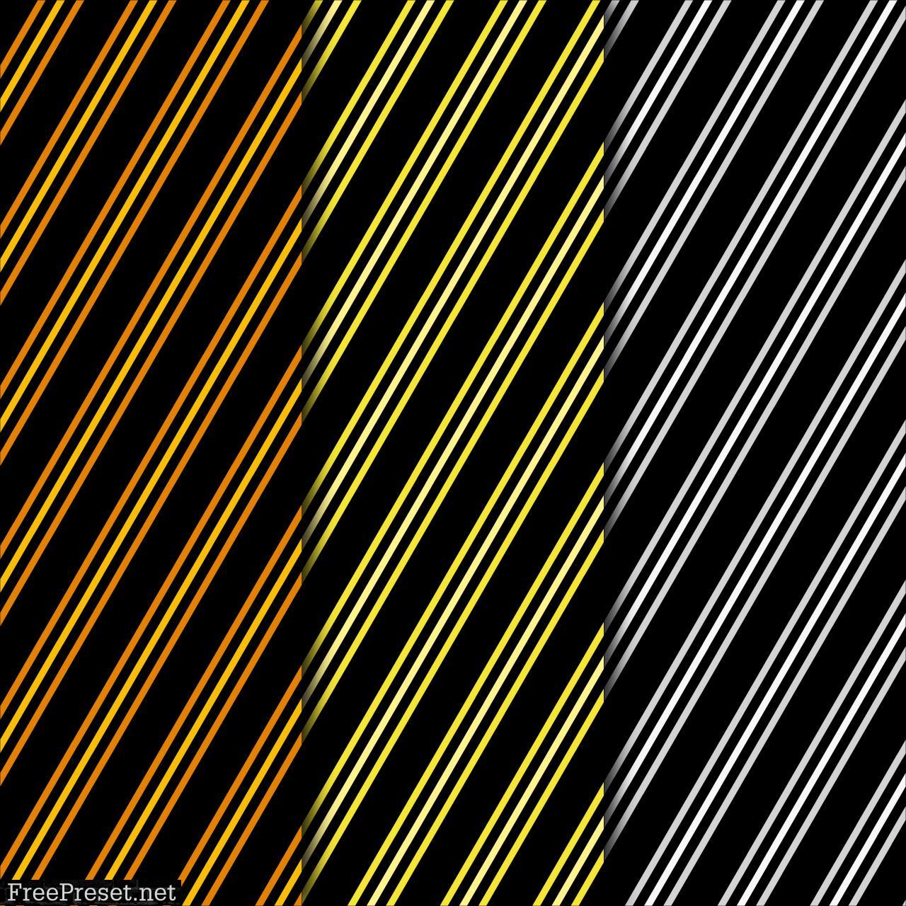 Neon Pinstripes Patterns Digital Paper Collection