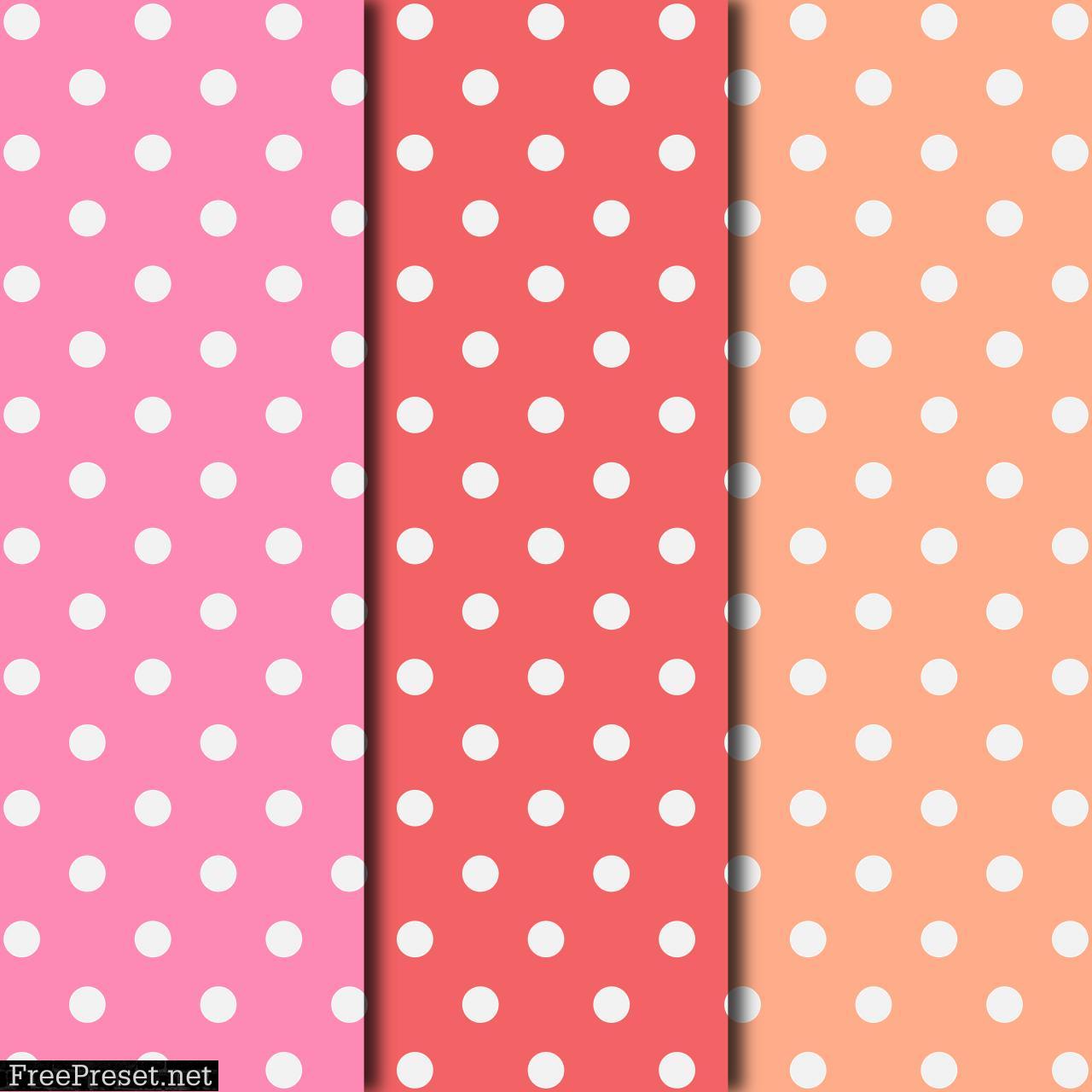 Pastel & Polka Dots Digital Paper Collection