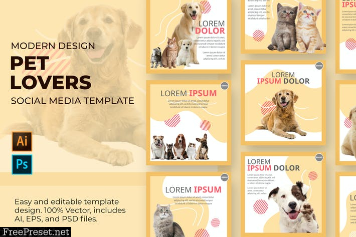 Pet Social Media Template EADC8SL