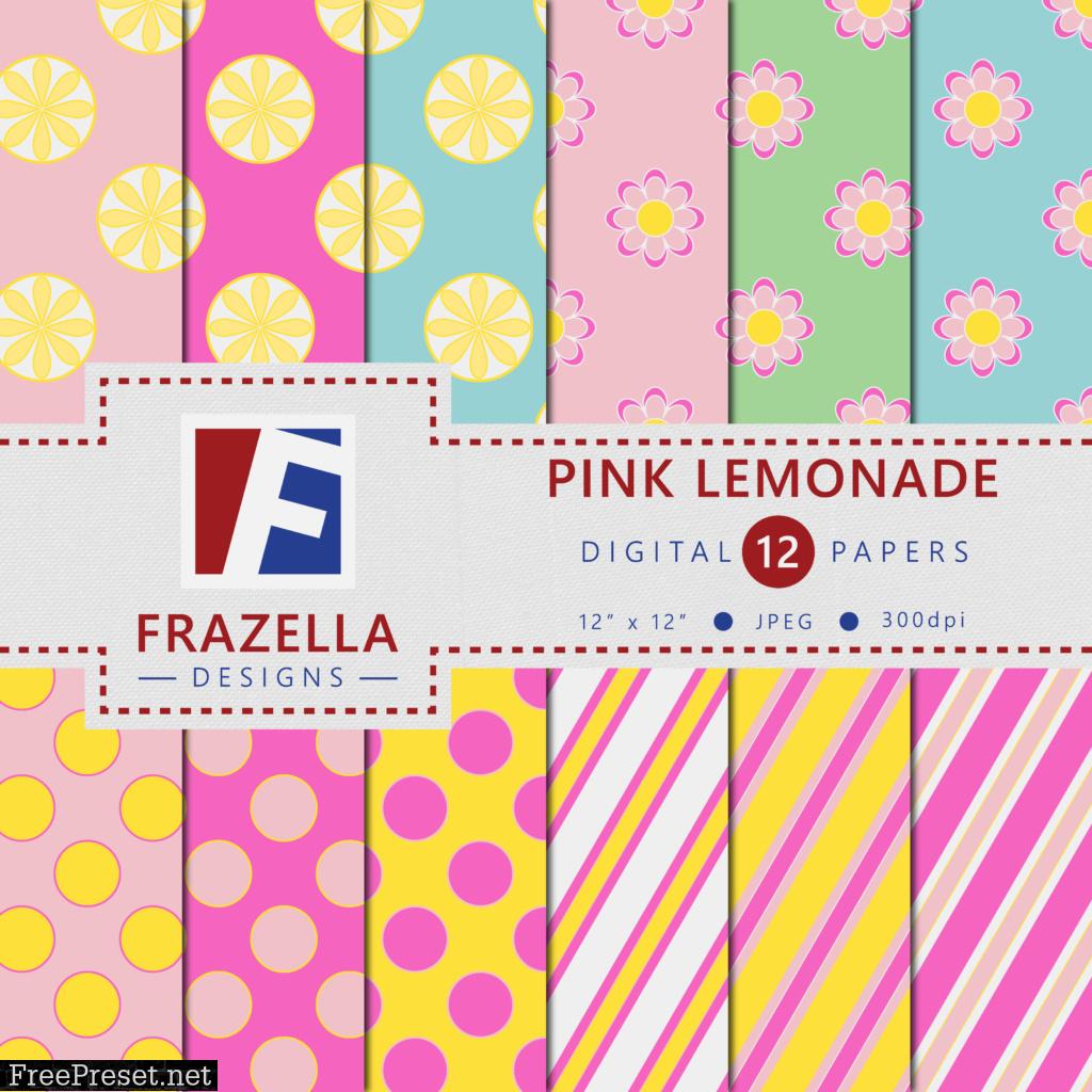 Pink Lemonade Digital Paper