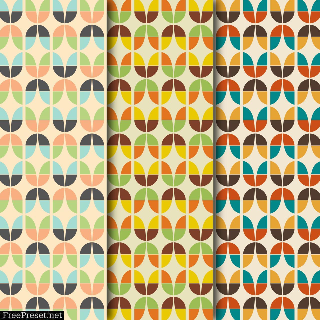 Retro Wallpaper Pattern Digital Paper Collection