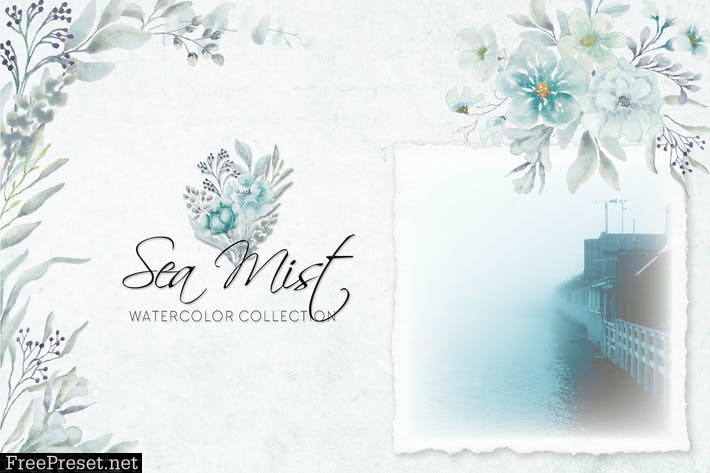 Sea Mist Watercolor Collection   THDKFW2