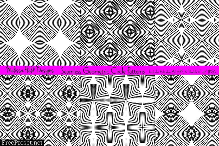 Seamless Circle Geometric Patterns