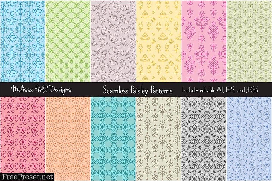 Seamless Paisley Patterns