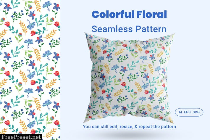 Seamless Pattern Floral FGMDEZX
