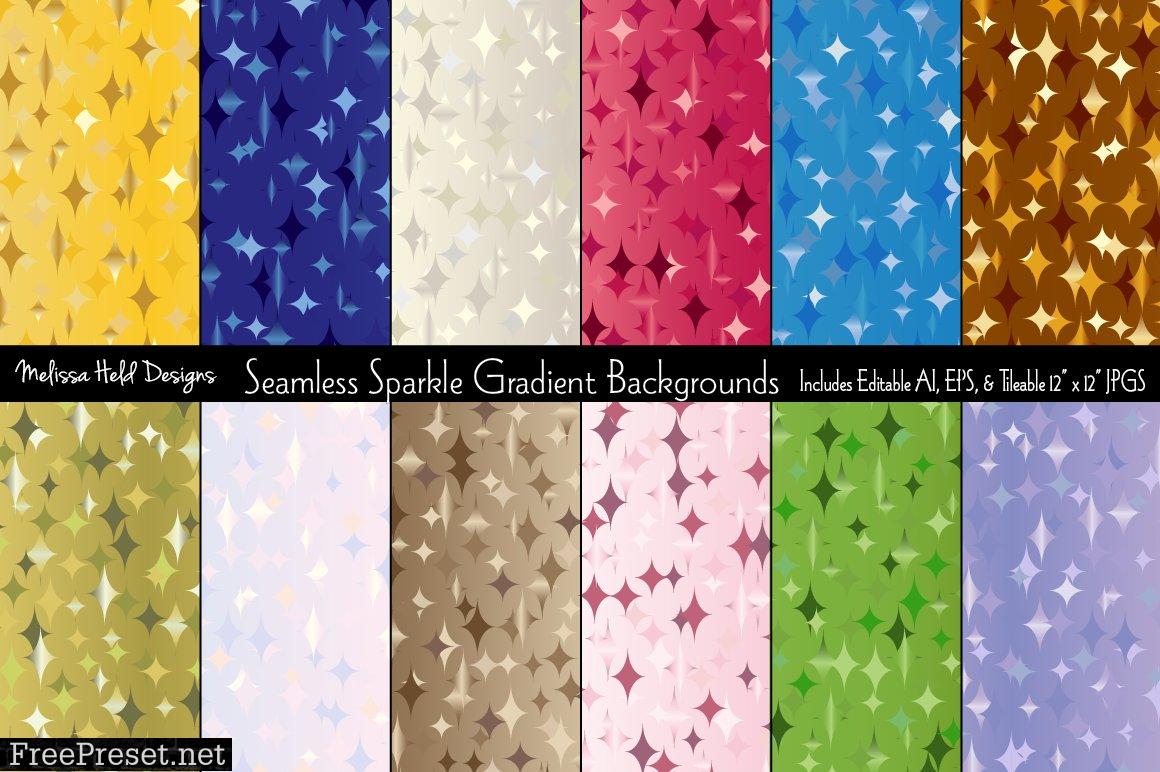 Seamless Sparkle Gradient Backgrounds