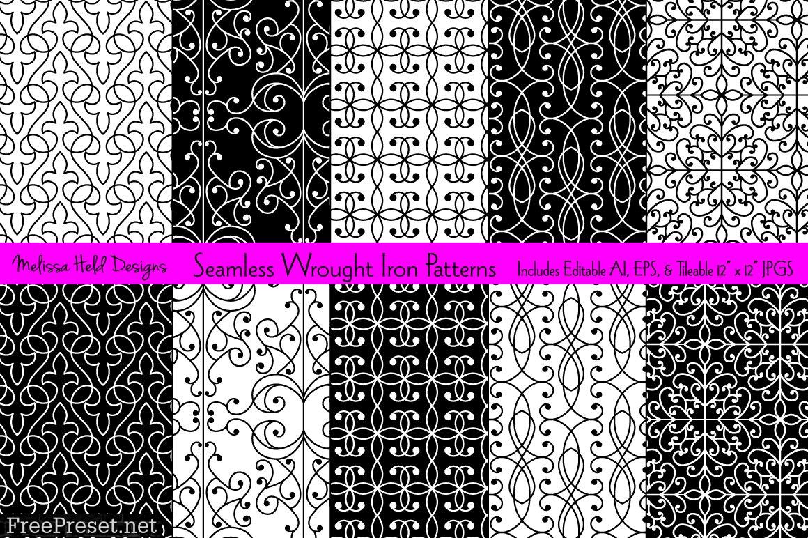 Seamless Wrought Iron Patterns