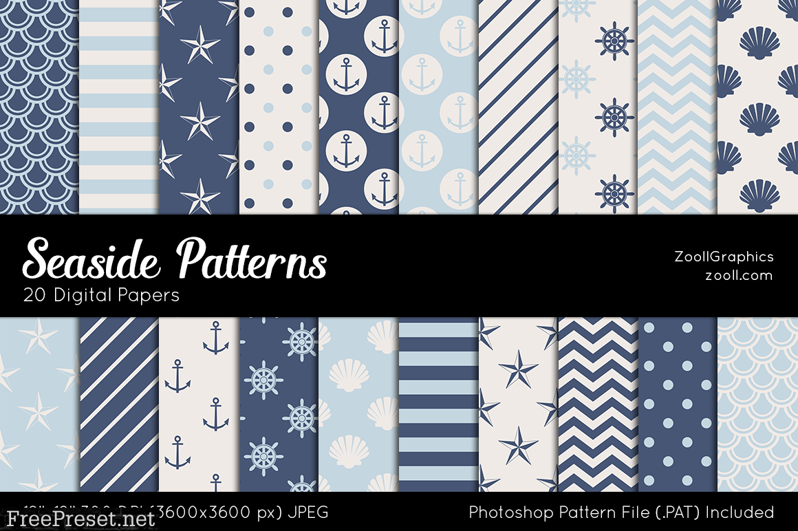 Seaside Digital Papers