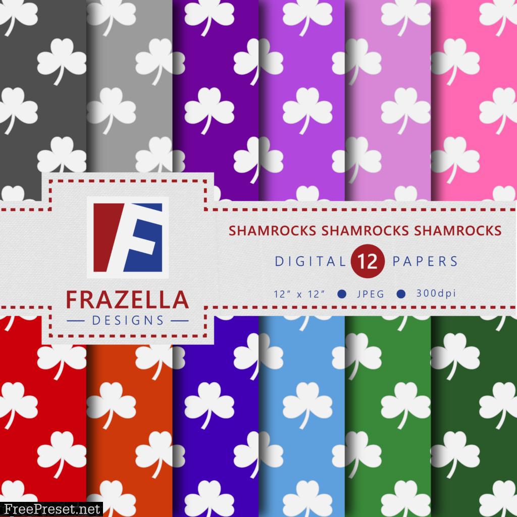 Shamrocks, Shamrocks, Shamrocks! Digital Paper Collection