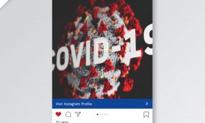 Social present covid-19 online design