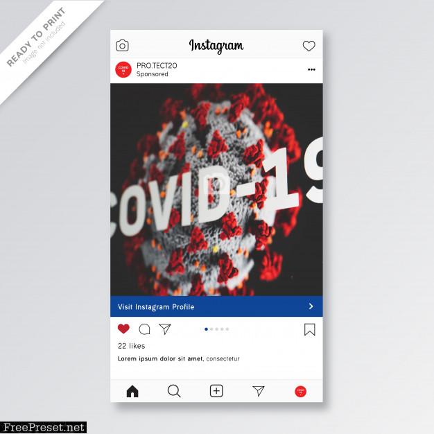 Social present covid-19 online design