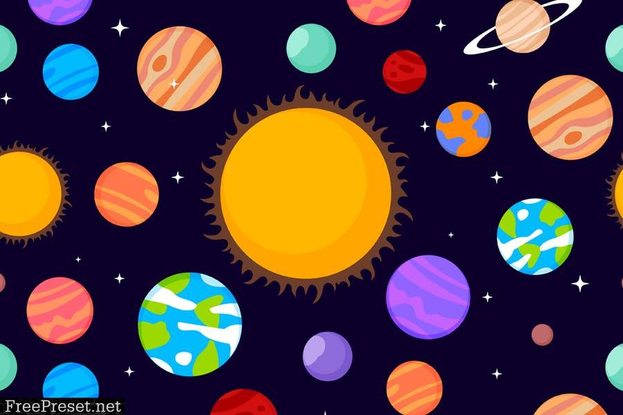 Solar system patterns set 8E7WMFU