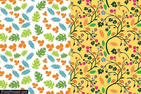 Spring Floral Geometric Pattern