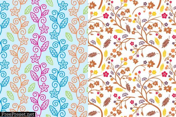 Spring Floral Geometric Pattern