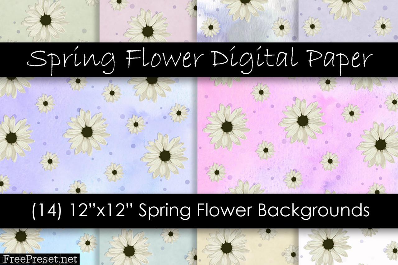 Spring Flower Digital Paper