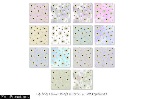 Spring Flower Digital Paper