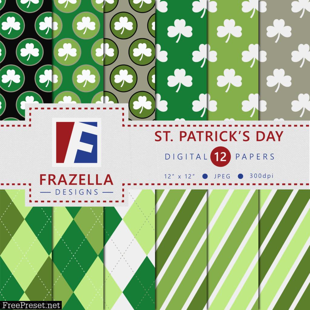 St. Patrick's Day Digital Paper Set