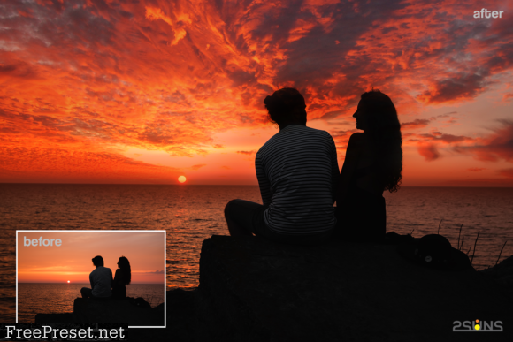 105 Sunset Sky Photo Overlays