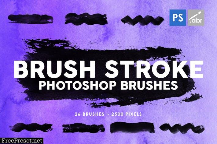 26 Brush Stroke Photoshop Brushes SZU7QEF