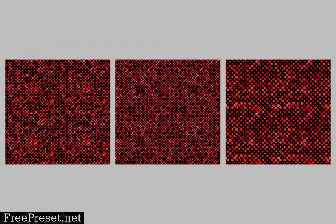 3 Seamless Gradient Dot Patterns